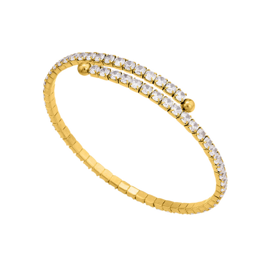 Wrapped Tennis Bangle