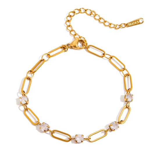 Linked Diamond Bracelet