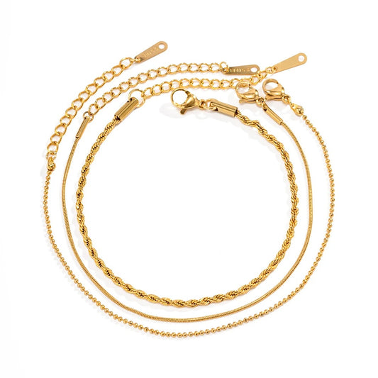 3 Dainty Stack Bracelet