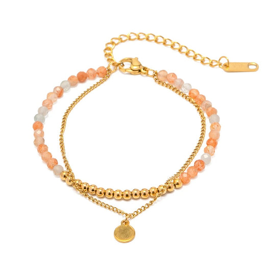 Sunstone Beads Bracelet