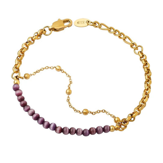 Purple Beads Bracelet