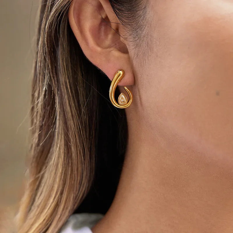 Spiral Drop Earrings