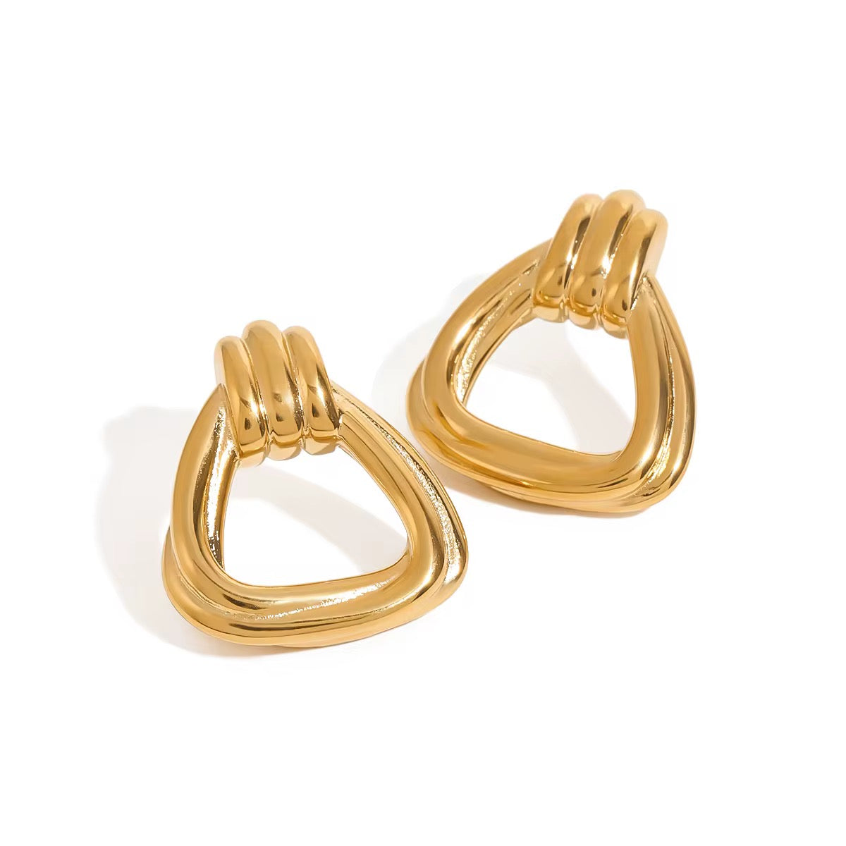 Triangle Twist Earrings