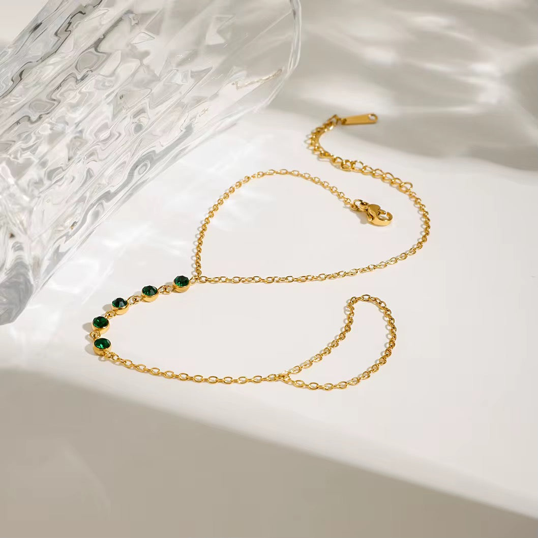 Emerald Hand Chain