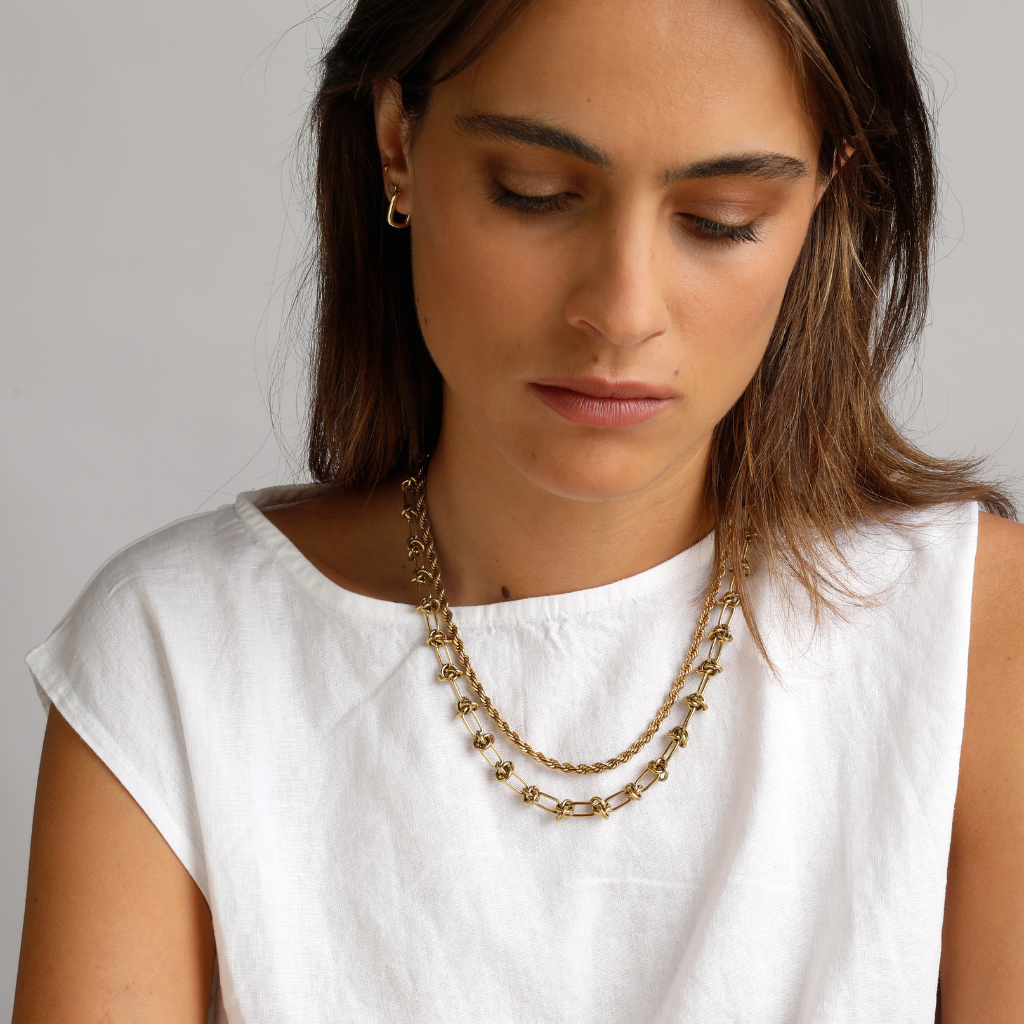Knotted Chain Necklace