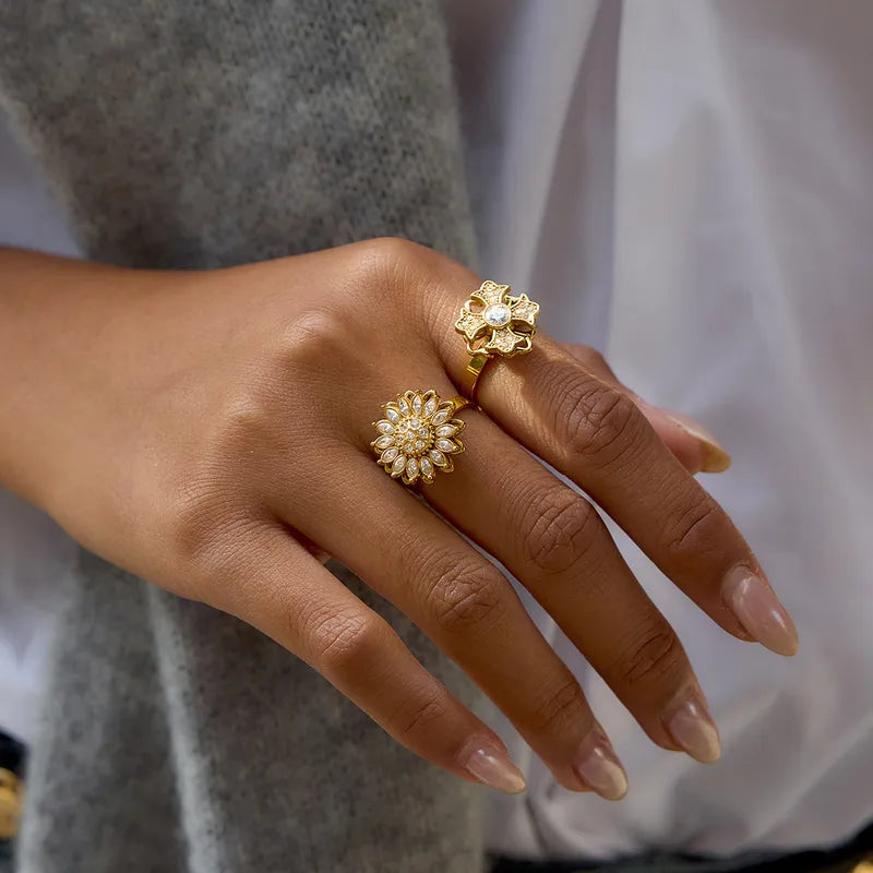 Anxiety Flower Ring
