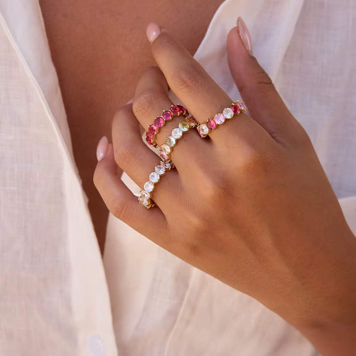 Crown-light Eternity Ring