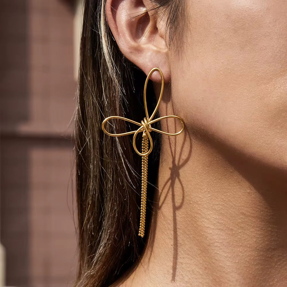 Butterfly Tassel Earrings