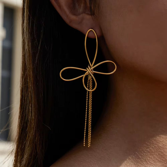 Butterfly Tassel Earrings