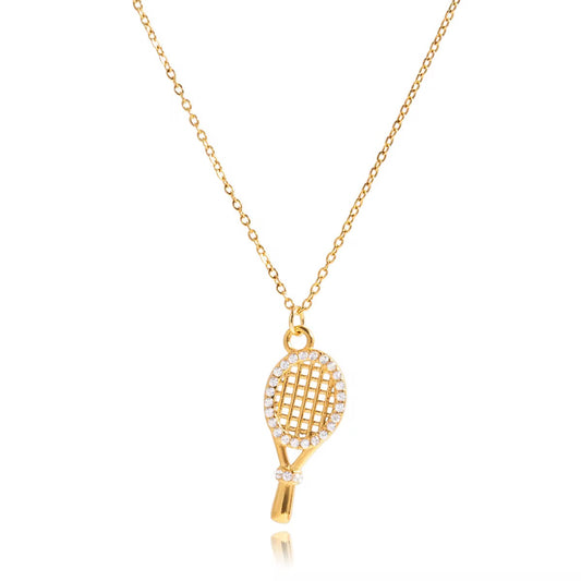 Tennis Racket Necklace