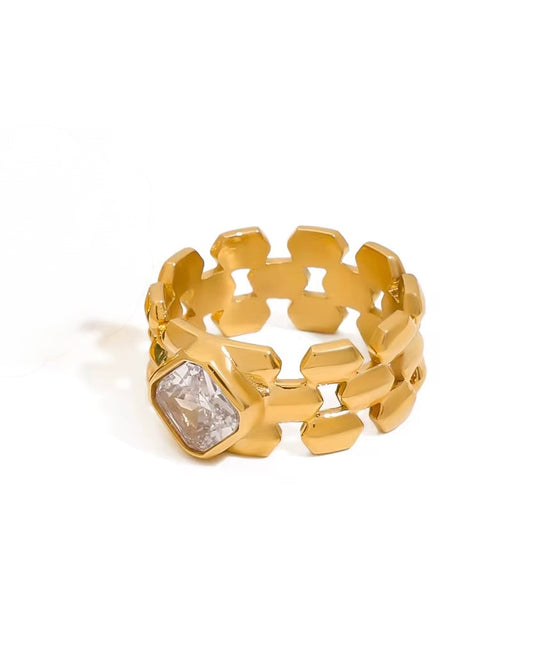 Square Diamond Ring