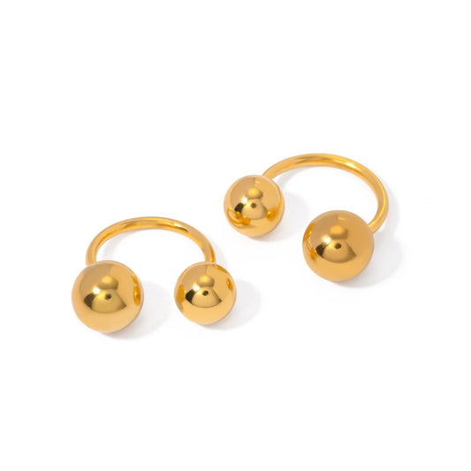 Double Ball Earcuff