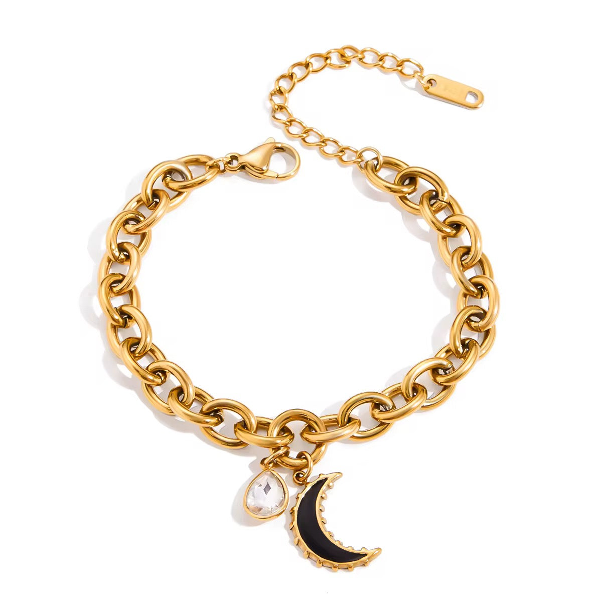 Black Moon Chunky Bracelet
