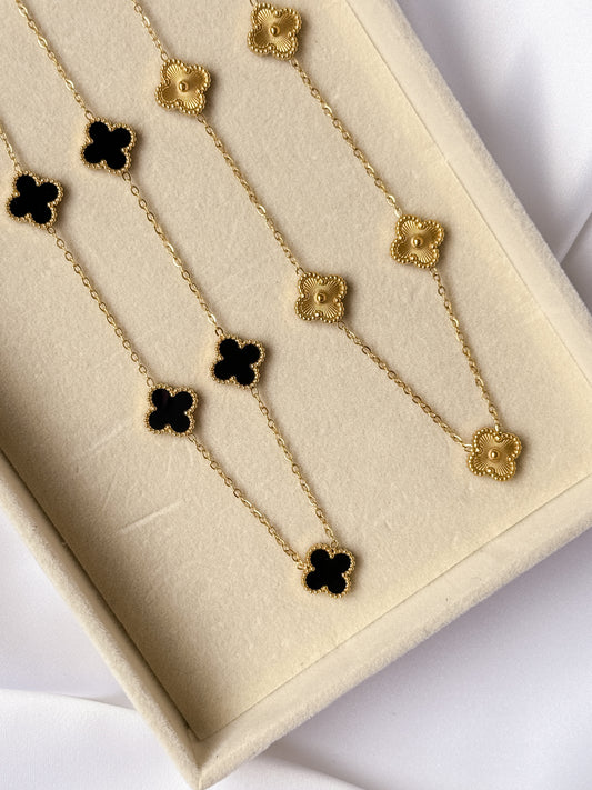 Van Cleef 5-Clover Necklace (Alhambra Inspired)