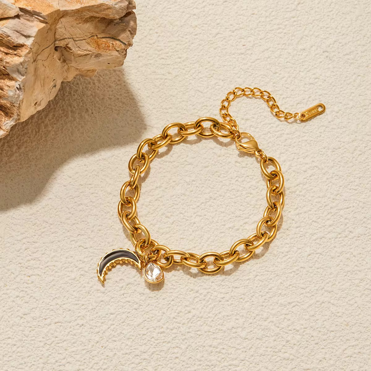 Black Moon Chunky Bracelet