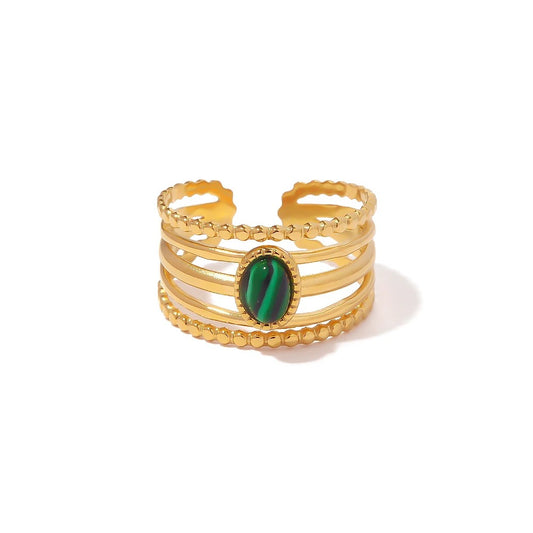 Green Multi-Layer Ring