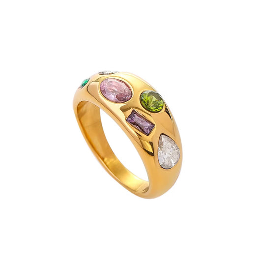 Colorful Chunky Ring