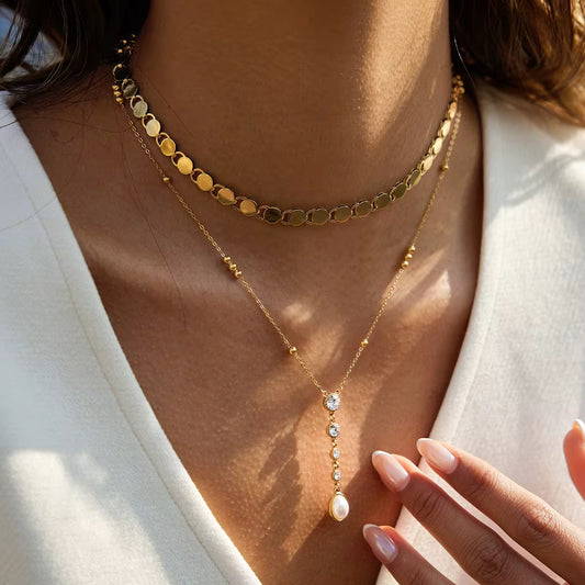 Disk Chain Necklace