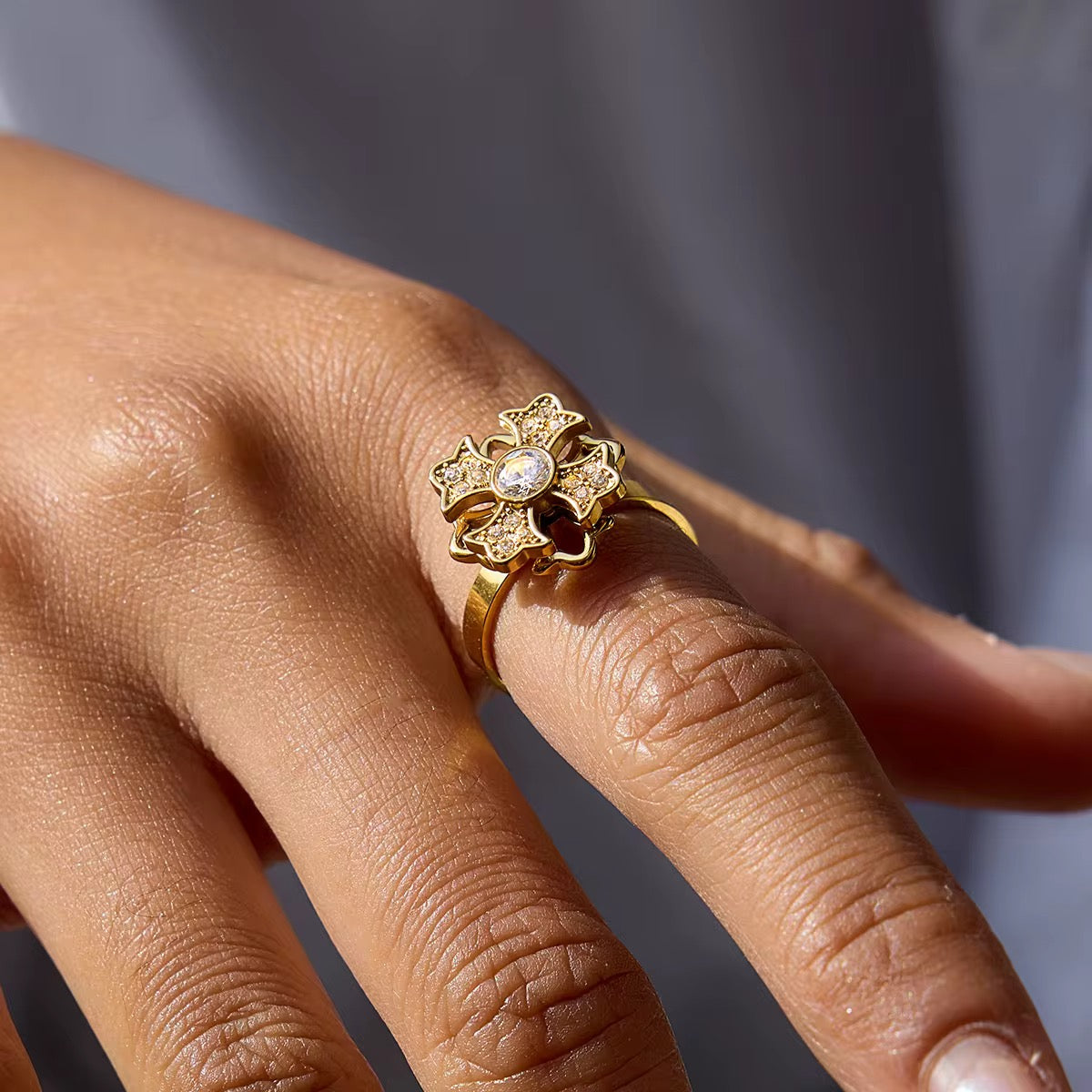Anxiety Flower Ring