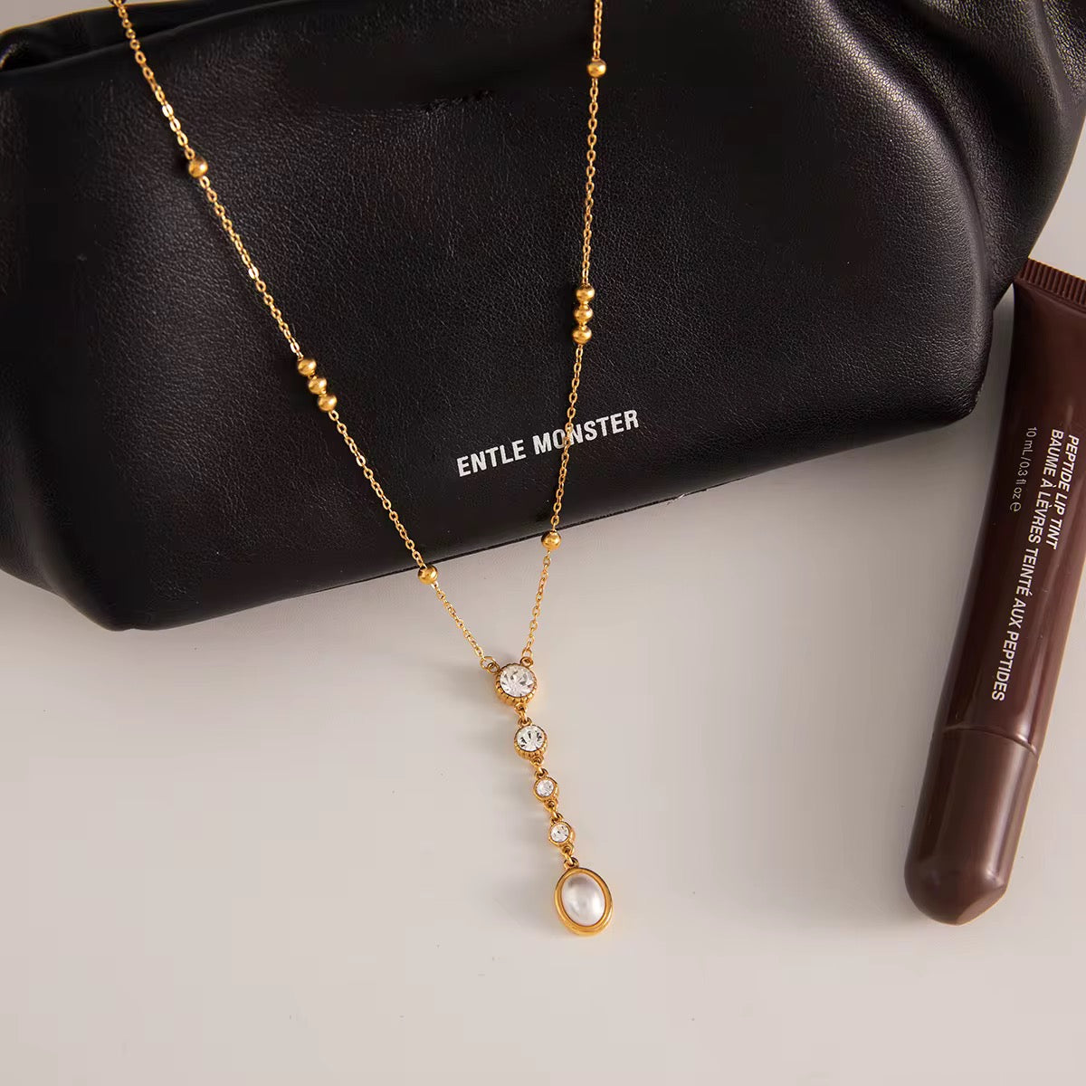 Pearl Line Necklace