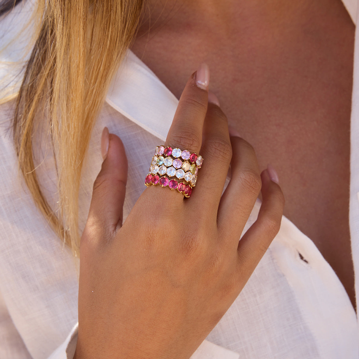 Crown-light Eternity Ring