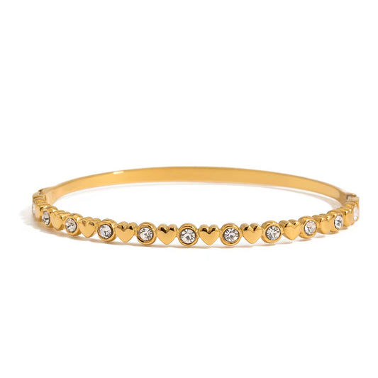 Heart & Sparkles Bangle