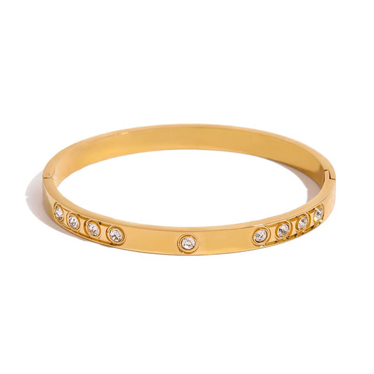 Round Diamond Bangle