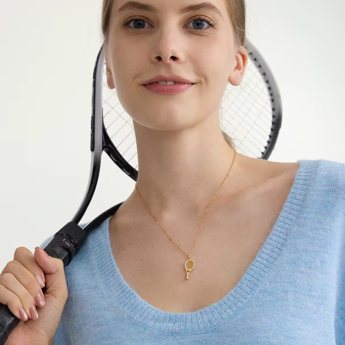 Tennis Racket Necklace