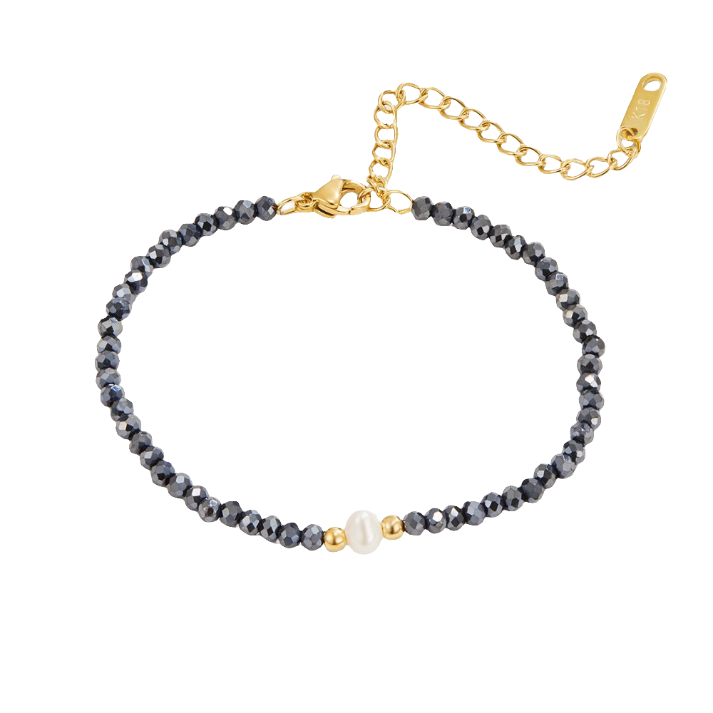 Midnight Pearl Bracelet