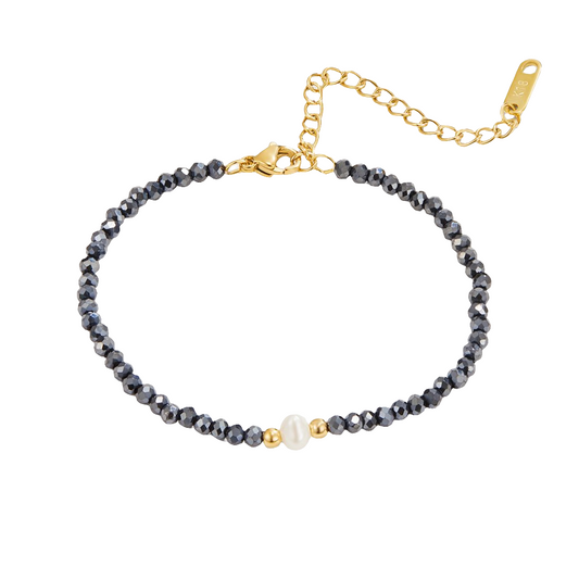 Midnight Pearl Bracelet
